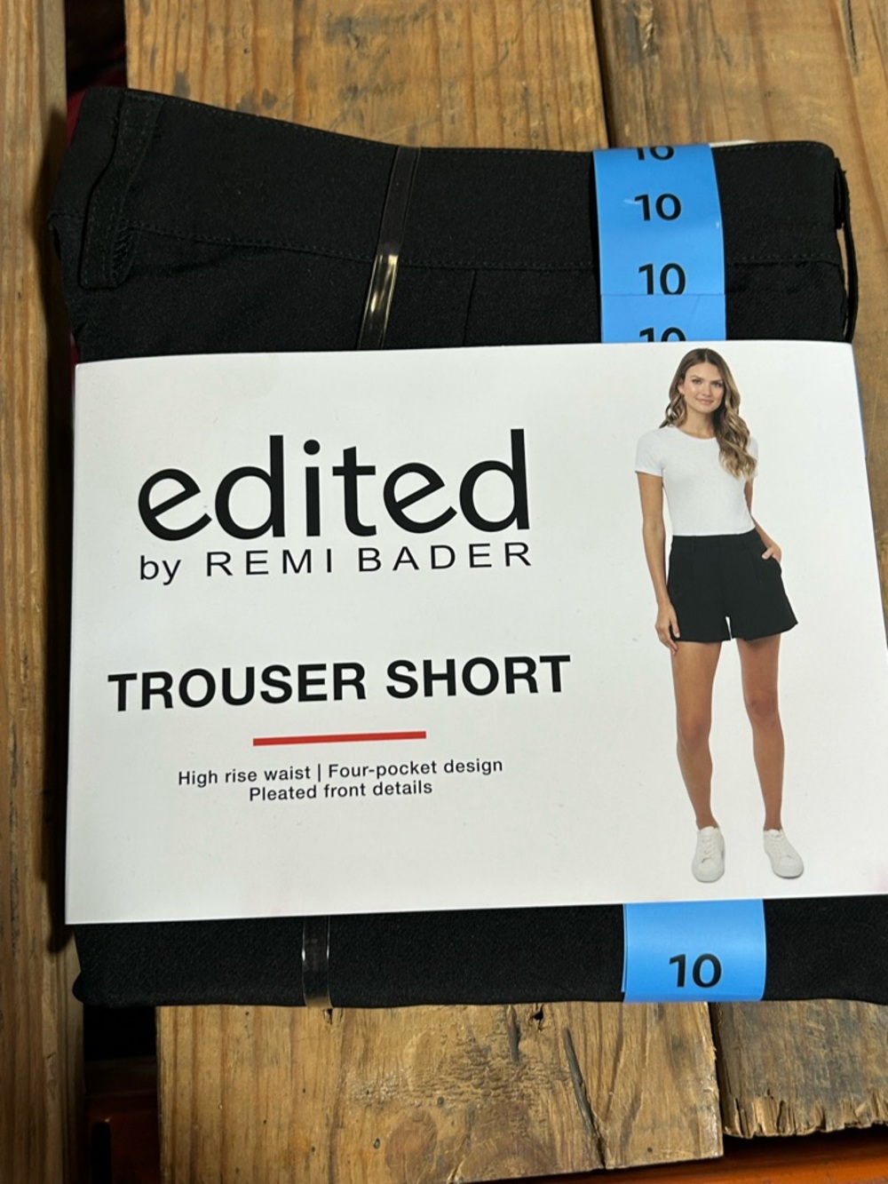 Edited by Remi Bader Black Trouser Short‎ - High Rise